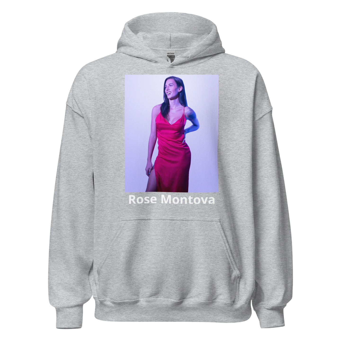 Rose Red Dress Unisex Hoodie