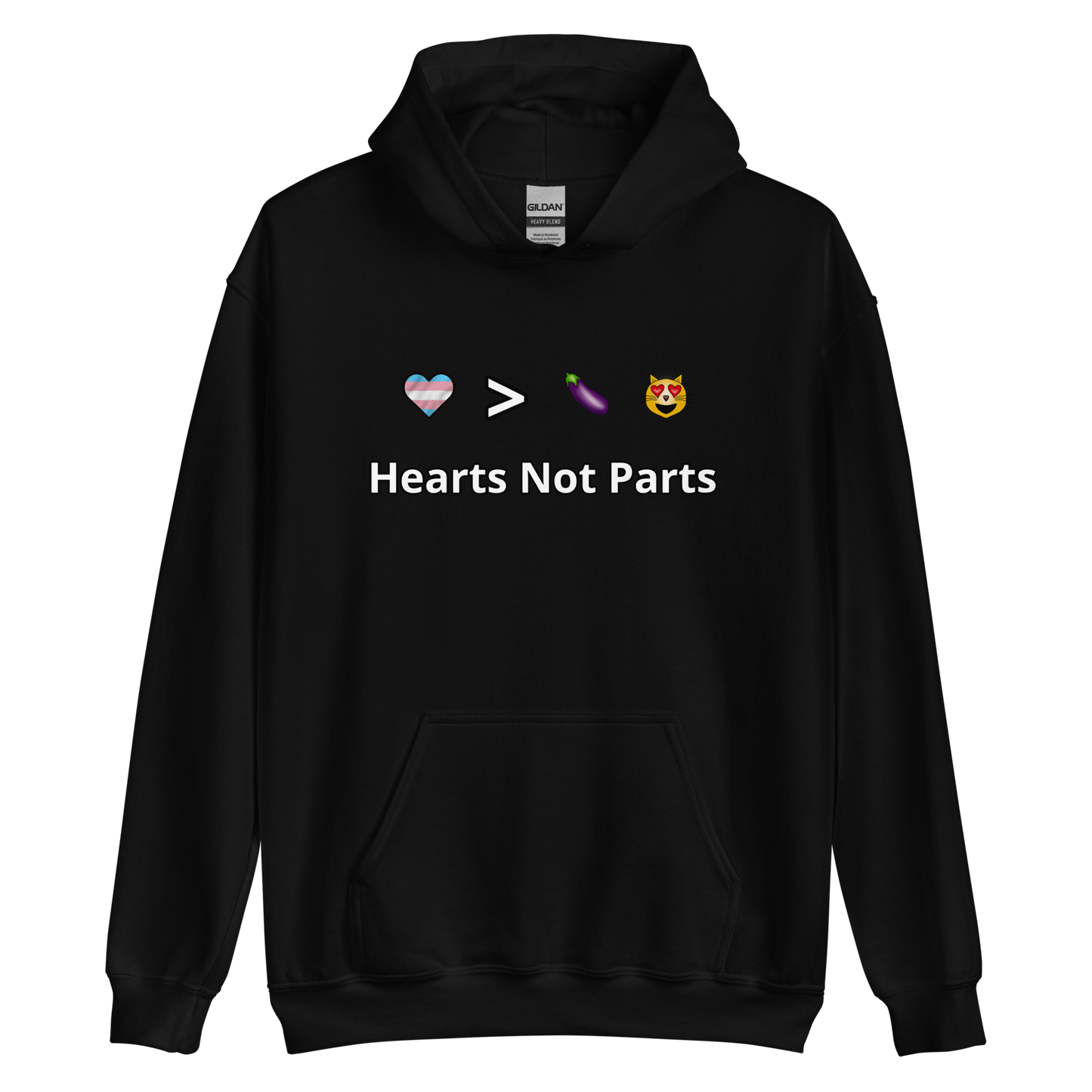 Hearts Not Parts Unisex Hoodie