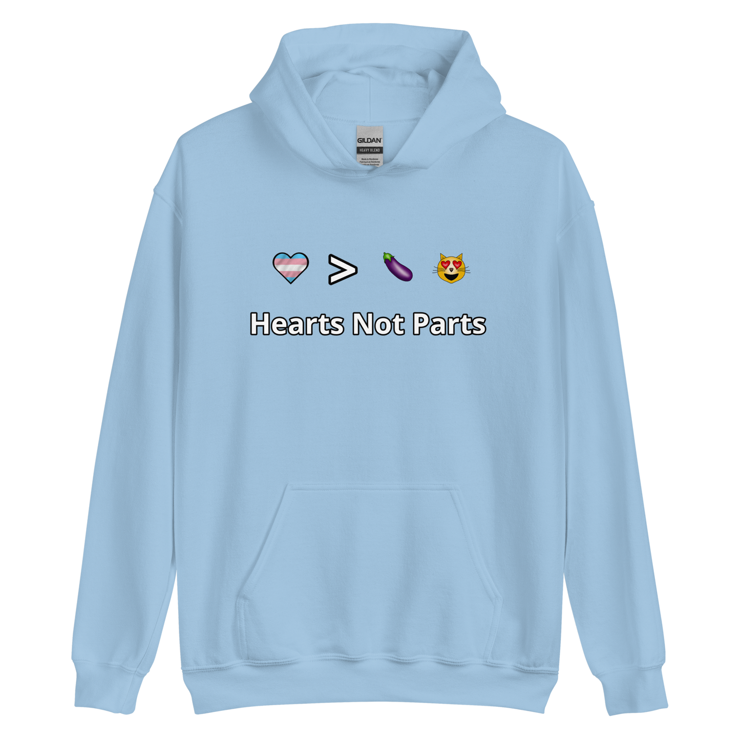 Hearts Not Parts Unisex Hoodie