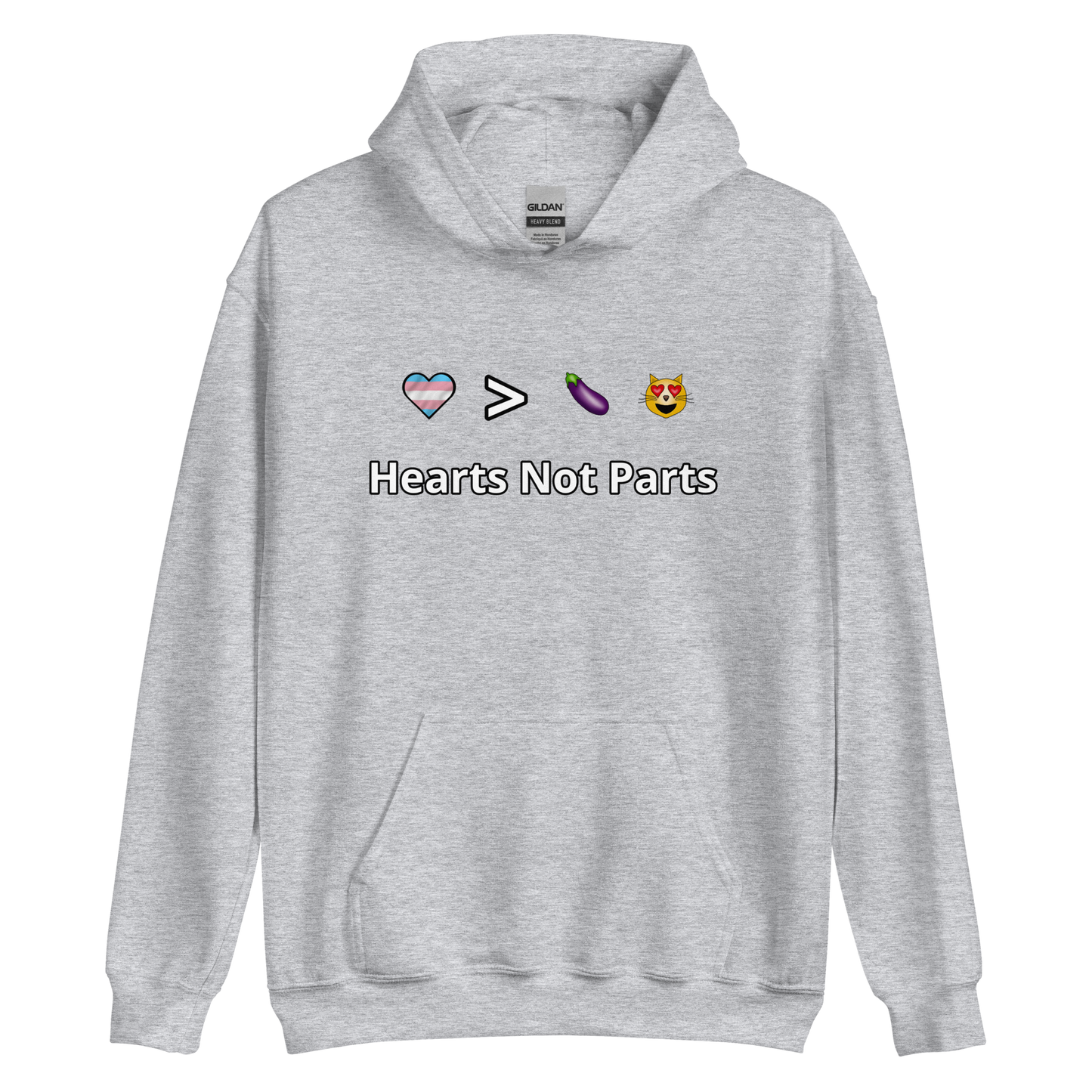 Hearts Not Parts Unisex Hoodie