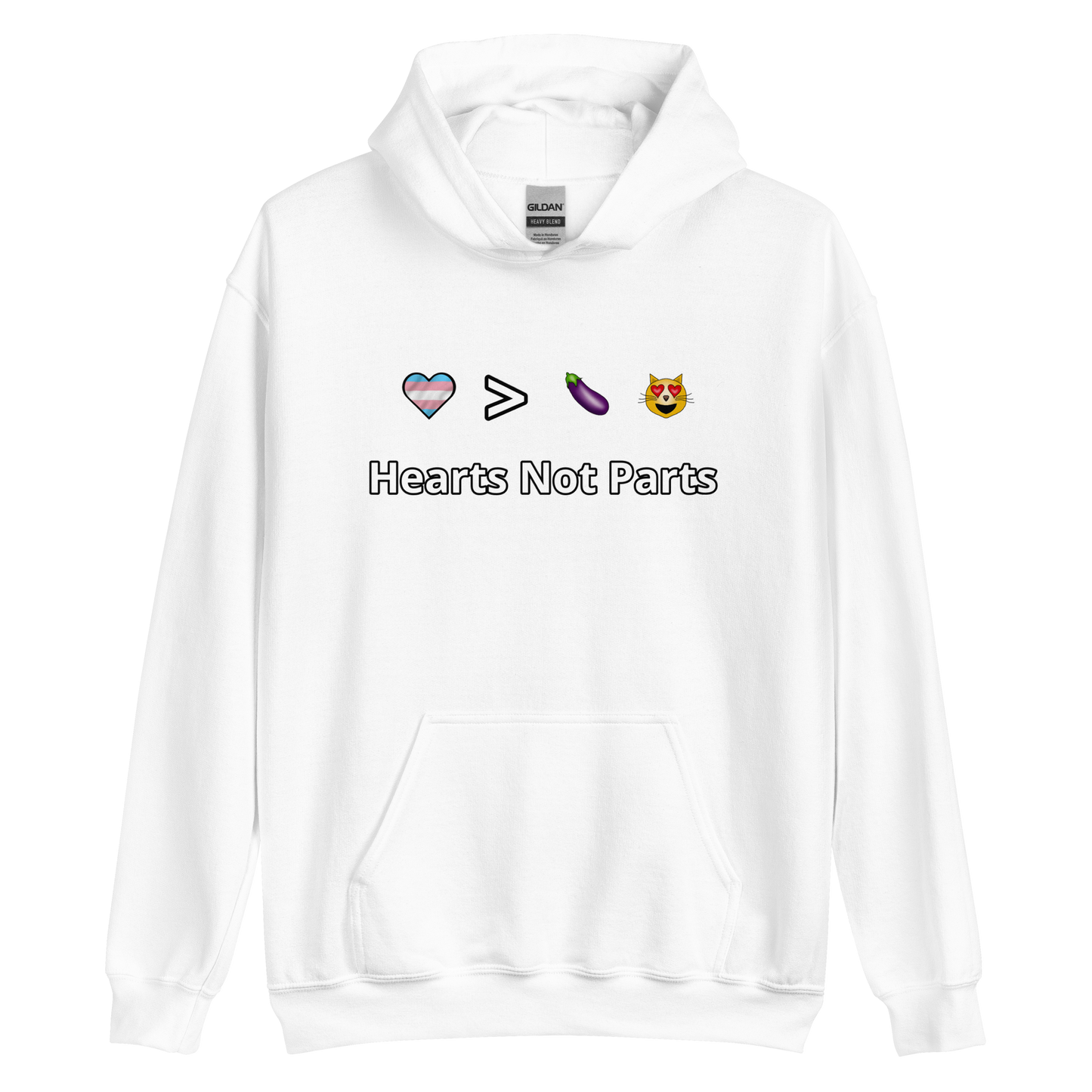 Hearts Not Parts Unisex Hoodie